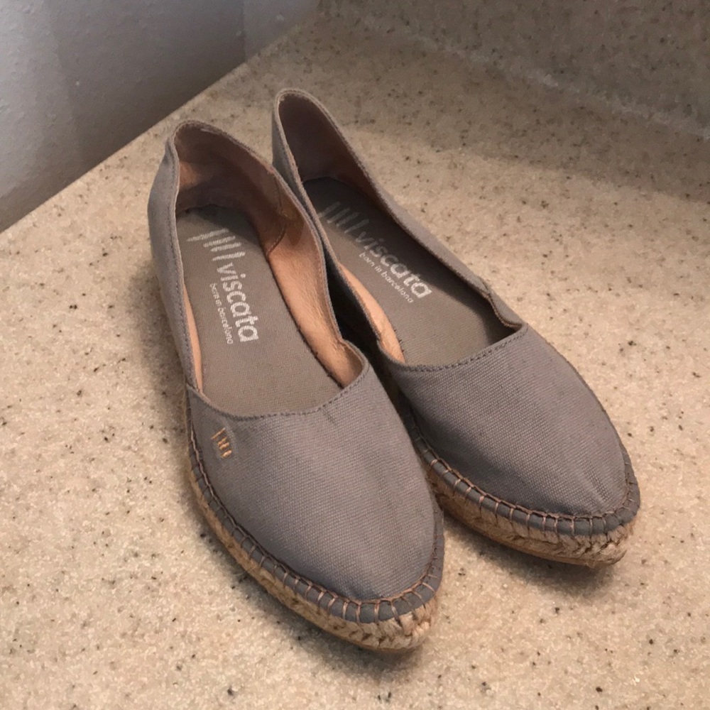 Viscata brand size 37 slip on gray shoes